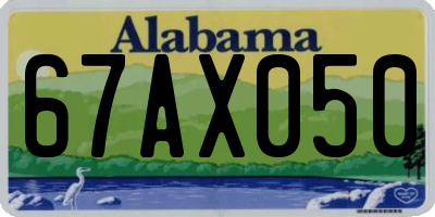 AL license plate 67AX050