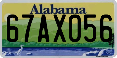 AL license plate 67AX056