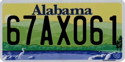 AL license plate 67AX061