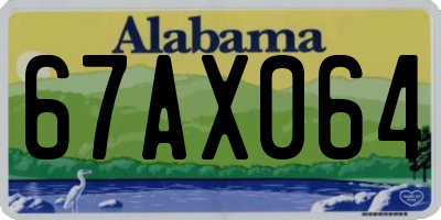 AL license plate 67AX064