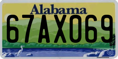 AL license plate 67AX069