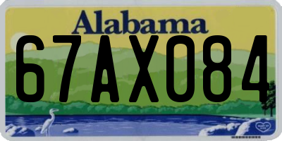AL license plate 67AX084