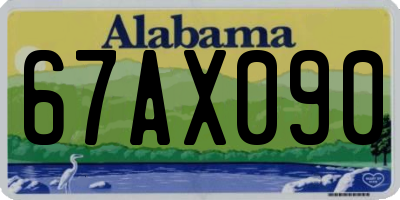 AL license plate 67AX090