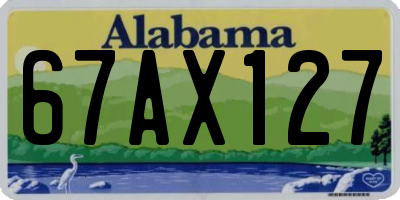 AL license plate 67AX127
