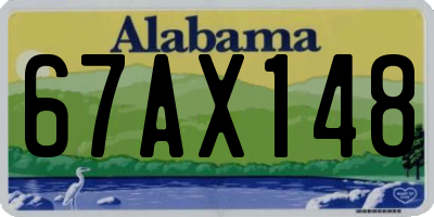 AL license plate 67AX148