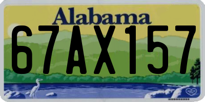 AL license plate 67AX157