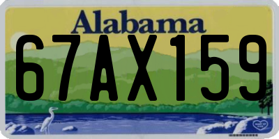 AL license plate 67AX159