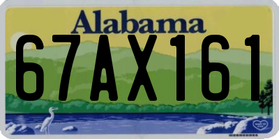 AL license plate 67AX161