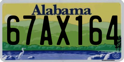 AL license plate 67AX164