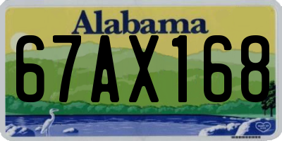 AL license plate 67AX168
