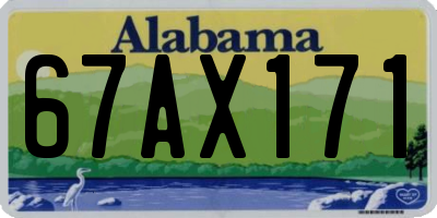 AL license plate 67AX171
