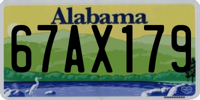 AL license plate 67AX179