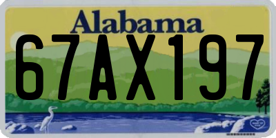 AL license plate 67AX197