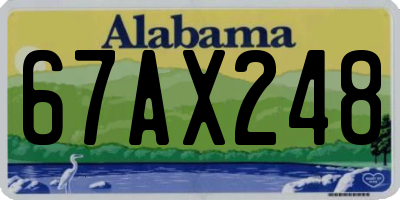 AL license plate 67AX248