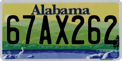 AL license plate 67AX262