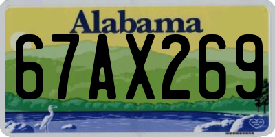 AL license plate 67AX269