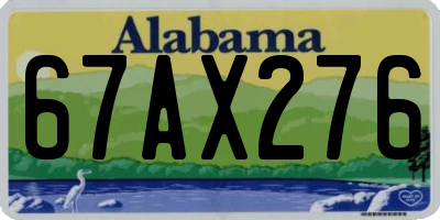 AL license plate 67AX276