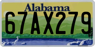 AL license plate 67AX279