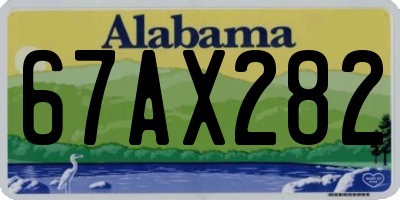 AL license plate 67AX282