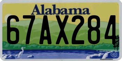 AL license plate 67AX284