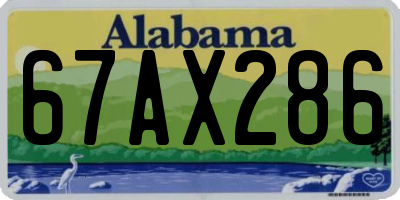 AL license plate 67AX286