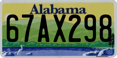 AL license plate 67AX298