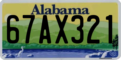 AL license plate 67AX321