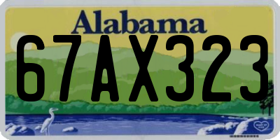 AL license plate 67AX323