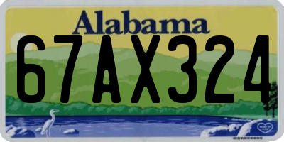 AL license plate 67AX324