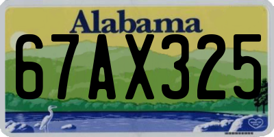 AL license plate 67AX325