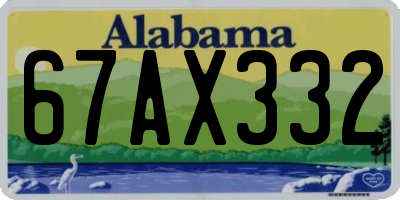 AL license plate 67AX332