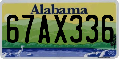 AL license plate 67AX336