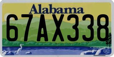 AL license plate 67AX338