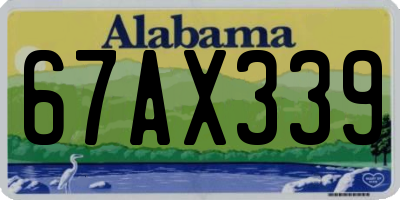 AL license plate 67AX339