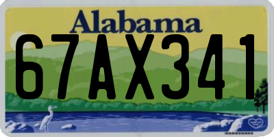 AL license plate 67AX341