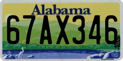 AL license plate 67AX346