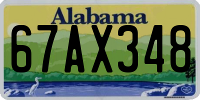 AL license plate 67AX348