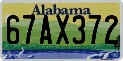 AL license plate 67AX372