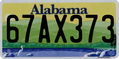 AL license plate 67AX373
