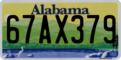AL license plate 67AX379