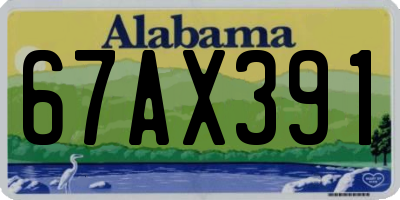 AL license plate 67AX391