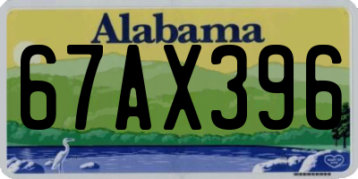 AL license plate 67AX396