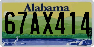 AL license plate 67AX414