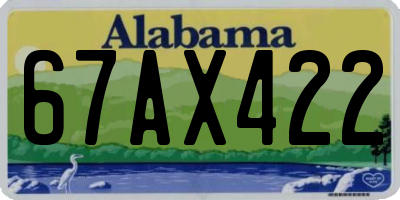 AL license plate 67AX422