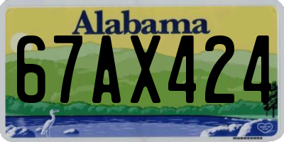 AL license plate 67AX424