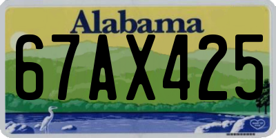 AL license plate 67AX425