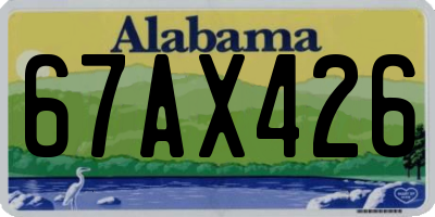 AL license plate 67AX426
