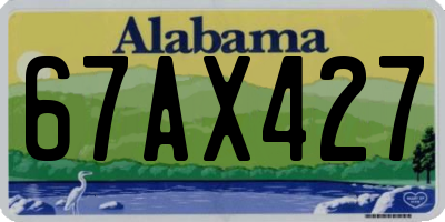 AL license plate 67AX427