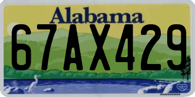 AL license plate 67AX429