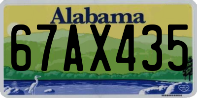 AL license plate 67AX435